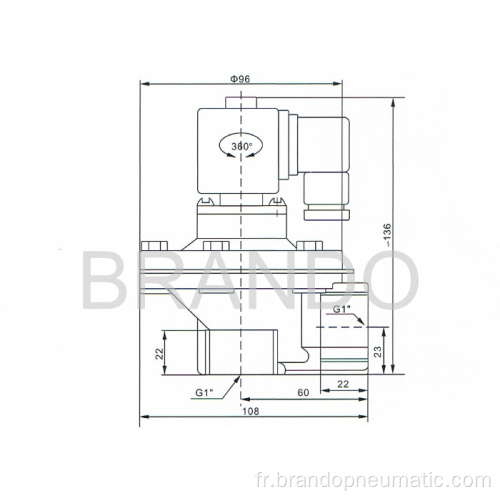 DMF-Z-25 3/4 pouce Pulse Jet Valve